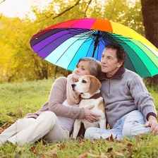 China Colorful Rainbow Umbrella manufacturer