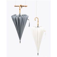 China High Quality Windproof Umbrella with Bamboo Handle Umbrella Custom Logo Design Print Umbrella manufacturer