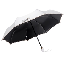 中国 High quality Custom auto open 3 folding auto umbrella with logo print for promotion OEM gray メーカー