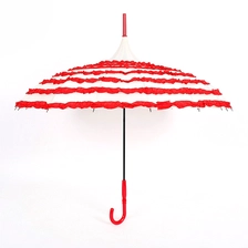 China Lace Wedding Pagoda Shaped Umbrella for Wedding manufacturer