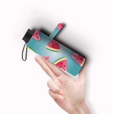 中国 Lotus Mini Colorful Sunny Style Fabric Pattern Plastic Handle Folding Umbrella in outdoor メーカー