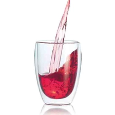 الصين 300ML مزدوج الجدار الزجاجي أكواب الشاي المصنع الصانع