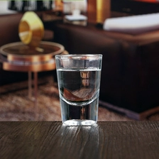 China China cheap 2 oz thick concave bottom branded shot glass for wedding manufacturer