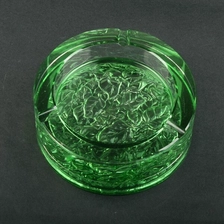 Chine Chine en verre cendrier usine inhabituelles vert cendriers en gros fabricant