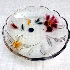 China Creative fruit bowl fashion lead free crystal glass fruit bowl wholesale manufacturer