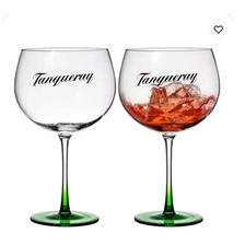 Cina Prezzo di fabbrica Transfoglio vetro gin tonico Vino da cocktail Brand Gin bicchieri con colore verde produttore