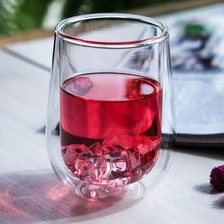 Cina Bicchiere vetro doppia coppe walled vetro tazza set 400ml doppia parete tazze di caffè di vetro all'ingrosso produttore