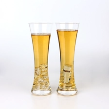 Çin Wholesale Promotional High Transparent 12 Ounce Pilsner Beer Glasses Cup For Drinking Beer and Juice üretici firma