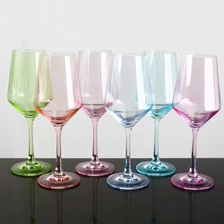 Cina Macchina set di 6 bicchieri a più ginnastica a base di vino a color cristallo all'ingrosso produttore