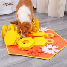 Chine Bee's Honeycombh Design Plein Tapis Puzzle Puzzle Tapis Tapis Tapis Tapis Lentement Matient pour chiens fabricant