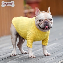 China Winter Autumn Pet Sleeve Tops High Collar Dog Clothing Keep Warm Pet Apparel manufacturer
