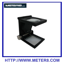 Chine 9005A Loupe pliable avec la lumière, LED Loupe avec cadre en alliage de zinc et verre optique 8X fabricant