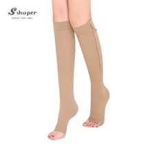 China Medical Zipper Compression Calf Socks On Sales manufacturer