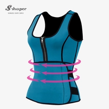 China Neoprene Waist Trainer Body Shaper Sauna Vest Factory manufacturer