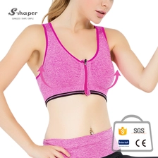 China OEM Fashionable Zipper Sport Bra For Women On Sales manufacturer