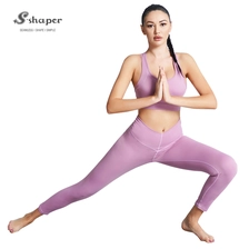 China Seamless High Waist 2 Pieces Sportswear Gym Yoga Pants Leggings Set Supplier manufacturer