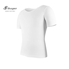 China Slimming Body Shaper Men Tshirt Factory manufacturer