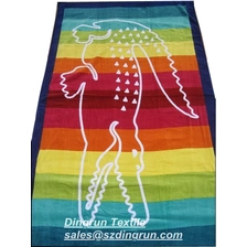Chine 100% coton imprimé Plage Towels.Customizable fabricant