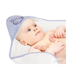China 100% cotton baby hooded bath towels manufacturer