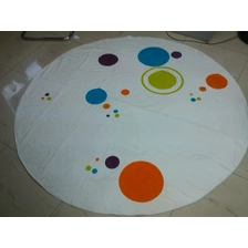 Chine 100% coton réactive serviette de plage ronde imprimé fabricant