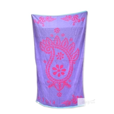 China 2015 100 Baumwolle Garn gefärbt Jacquard Velour Strand Cotton Hotel Bad-Tuch Hersteller