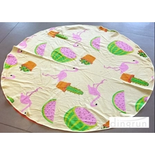 China 250gsm Superior Quality,Eco-friendly Custom Printed Round Beach Towel fabricante