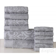 China Cotton Solid Jacquard Bath Towel Set manufacturer