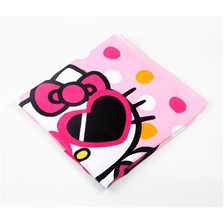 porcelana Terciopelo de algodón niños personalizados Impresión Toallas Hello kitty Beach fabricante
