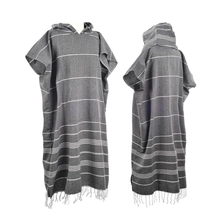 China Custom Logo Super Absorb Bath Changing Robe Surf Poncho Towel Turkish Cotton Hersteller