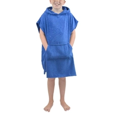 China Microfiber Cotton Hooded Surf Poncho Beach Towels for Kids Hooded Towel for Teen Soft Flannel Changing Robe Hersteller