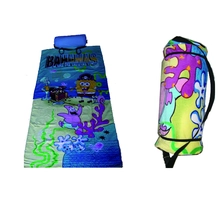 China New style 100%cotton reactive beach towel with pillow manufacturer