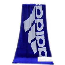 Κίνα adidas βελούδο αντιδραστική εκτυπώνονται μεγάλες πετσέτες παραλίας χονδρικής κατασκευαστής