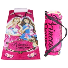 China promotional printed beach towel with pillow manufacturer
