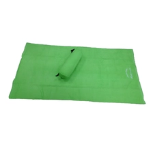 China solid colour beach towel with pillow manufacturer