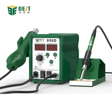 الصين BEST-898D 2 في 1 الصمام عرض بندقية الهواء الساخن محطة بغا الصانع
