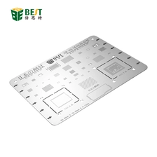 porcelana La MEJOR placa de acero de la plantilla de la soldadura de la plantilla BGA Reballing para el iPhone X 8 7 6s 6 más SE 5S 5C 5 placa base de alta calidad fabricante