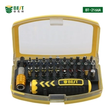 中国 BST-2166A 32合1最好的ph2螺丝刀头S2合金钢精密螺丝刀套装用于家电维修 制造商