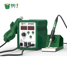 الصين BST-898D + 2 في 1 الرقمية esd بندقية الهواء الساخن لحام محطة لحام لحام الحديد ل ic smd محطة إعادة العمل 220 فولت الصانع
