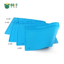 الصين BST-S-130 140 120 A300 مقاومة للحرارة بندقية الهواء الساخن بغا محطة لحام إصلاح العزل منصة منصة حصيرة الصيانة الصانع