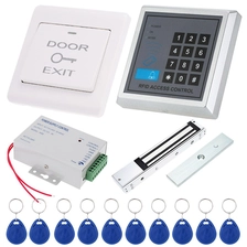 Çin DIY Erişim Kontrolü 125KHz Rfid Tuş Takımı Erişim Kontrol Sistemi Kiti  Elektronik Manyetik Kapı Kilidi  Güç Kaynağı  10 adet Tuşlar üretici firma