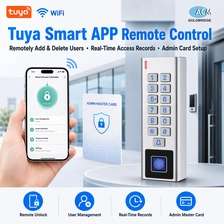 चीन फैक्टरी डायरेक्ट तुया ऐप वाईफाई IP68 वॉटरप्रूफ मेटल कीपैड 12-24V 125KHz RFID कार्ड पिन स्टैंडअलोन डोर एक्सेस कंट्रोलर कस्टम उत्पादक