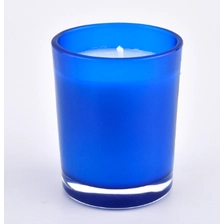 China 2oz custom colors glass candle jar wholesale manufacturer