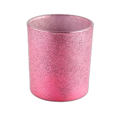 China Wholesale Luxury rose golden Decorative Glass Candle Jar manufacturer