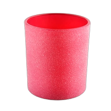China Customizable Pale Red Glass Candle Jars Home Decoration Easter manufacturer