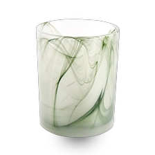 China popular 10oz glass jar handmade glass candle vessel for home decor manufacturer