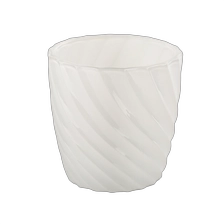 China wholesale 6oz 8oz glass candle jar white glass jar home decor manufacturer