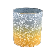 China 8oz ombre color glass candle jar wholesale manufacturer