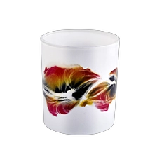 China Lovely Glass Candle Jar For Decoration Empty Glass Candle Holder for Candle Making manufacturer
