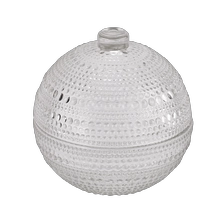 China Christmas Ball Shaped Wax Cups Christmas Gift Glass Candle Jars Candle Cup Custom Color Glass Candle Jars manufacturer
