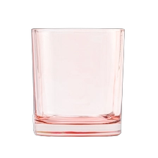 China Wholesale luxury 8oz square glass candle jar manufacturer